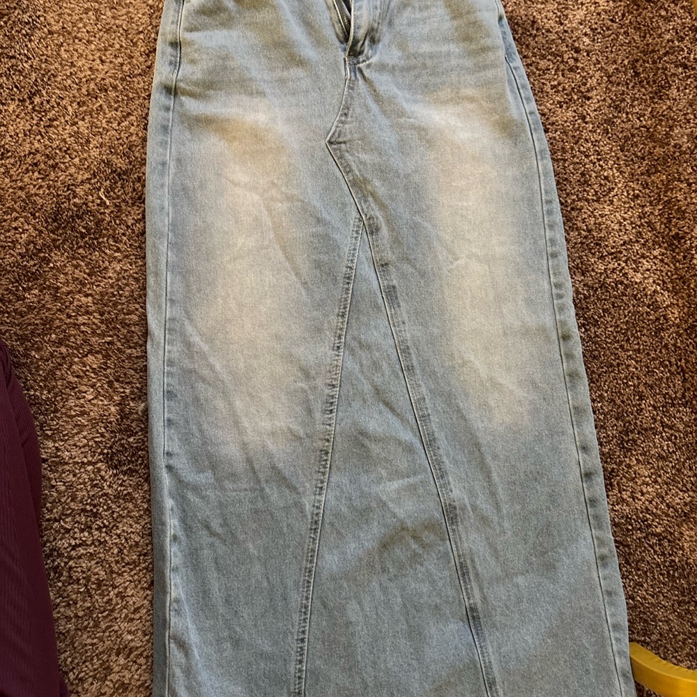 SHEIN Light Blue Flare & Wide Leg Jeans
